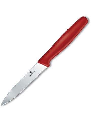 Couteau d'office à bout pointu large 4" - Rouge 