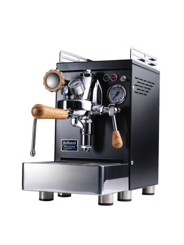 Machine à café manuelle groupe E61 - Noir satin, bois