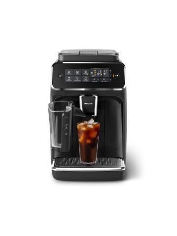 Machine à espresso entièrement automatique série 3200 avec LatteGo - Noir