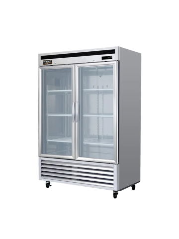 Réfrigérateur 2 portes vitrées battantes - 54"