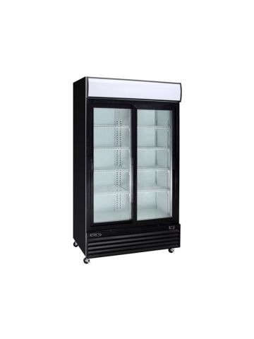 Réfrigérateur 2 portes vitrées coulissantes - 44"