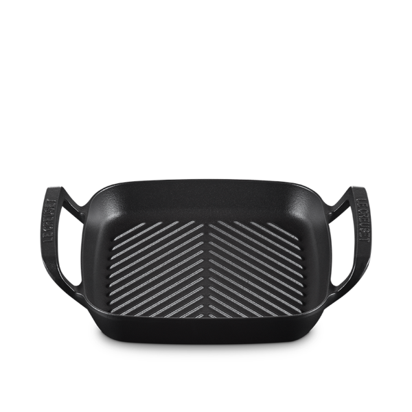 Poêle Grill en Fonte – Saisie Parfaite, Compatible Barbecue & Gaz