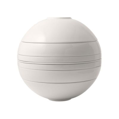 Service de vaisselle sept pièces - La Boule blanc