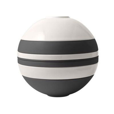 Service de vaisselle sept pièces - La Boule noir et blanc