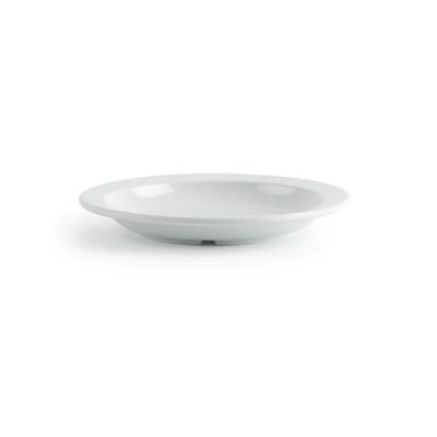 Assiette creuse ronde en mélamine 9" - Miralyn blanc