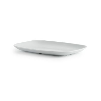 Assiette rectangulaire en mélamine 13" x 9" - Miralyn blanc
