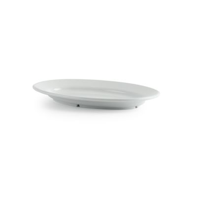 Assiette ovale en mélamine 11" x 7,5" - Miralyn blanc