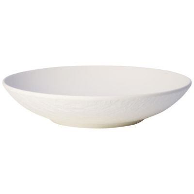 Assiette creuse ronde 9,5" - Manufacture Rock blanc
