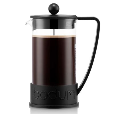 Cafetière à piston en verre 8 tasses Brazil - Noir