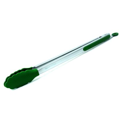 Pinces en acier inoxydable avec bouts en silicone 16"