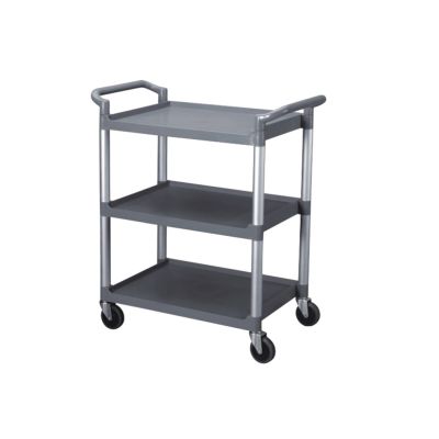 Chariot utilitaire en plastique 32" x 16" - Gris