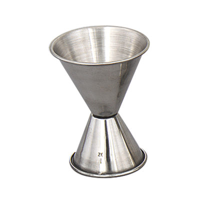 Mesure à boisson en acier inoxydable 1 oz et 2 oz