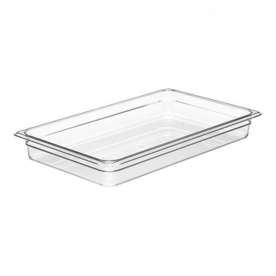 Bac gastronome transparent Camwear 2,5" - Pleine grandeur