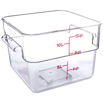 Récipient gradué carré 11,4 L - Transparent