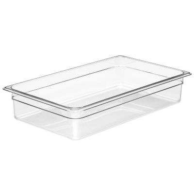 Bac gastronome transparent Camwear 4" - Pleine grandeur