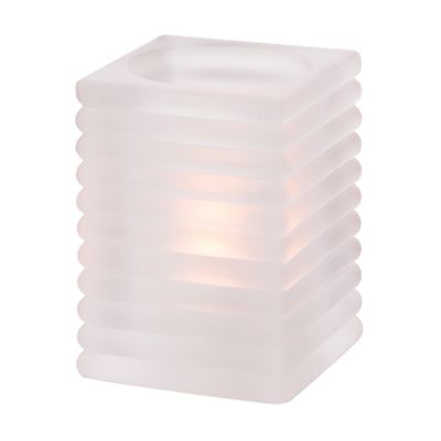 Lampe en forme de bloc satin 4 1/8" 