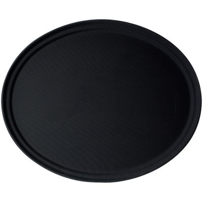 Plateau de service ovale Camtread 19" x 23" - Noir