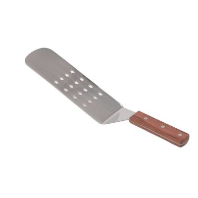 Spatule à tourner flexible en acier inoxydable perforée 8,25"