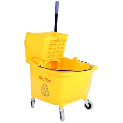 Ensemble seau et essoreuse 35 L - jaune