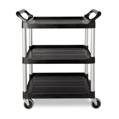 Chariot utilitaire en polypropylène 33,6" x 18,6" - Noir