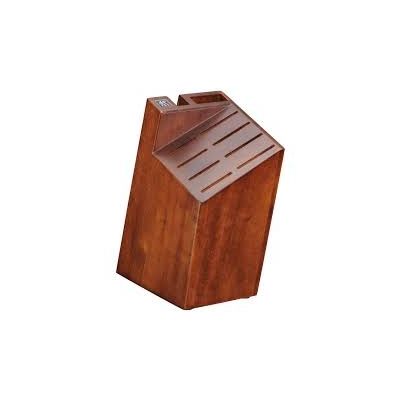 Bloc de bois de noyer de 10 fentes pour couteaux