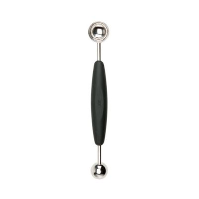 Cuillère parisienne double en acier inoxydable 9"