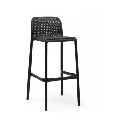 Chaise de bar en résine Lido Bar - Anthracite