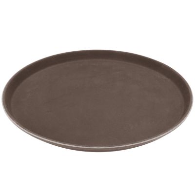 Plateau de service rond 14" - Brun