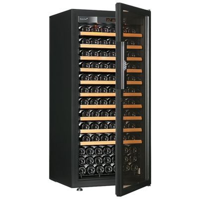 Cellier Pure 1 température, 1 porte vitrée Full Glass - 141 bouteilles