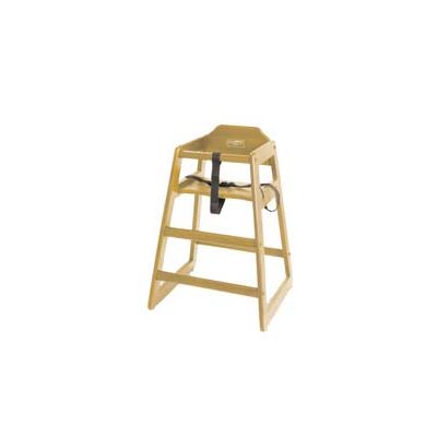 Chaise haute en bois