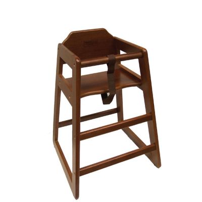 Chaise haute en bois