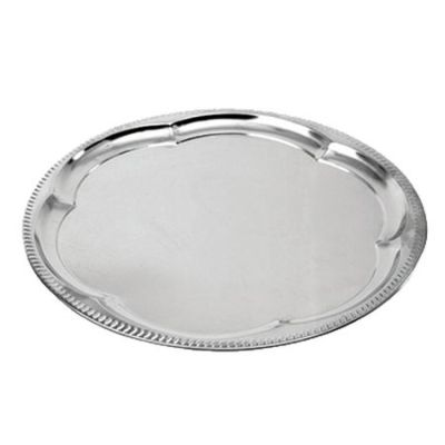 Plateau de service en acier plaqué 14"