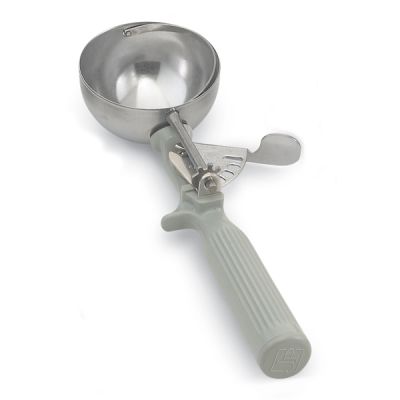 Cuillère à portion à pression #8 4 oz - Gris