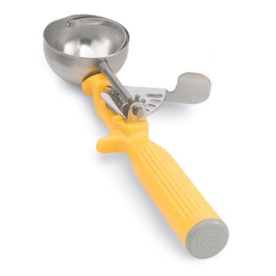 Cuillère à portion à pression #20 1-5/8 oz - Jaune
