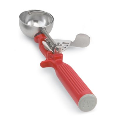 Cuillère à portion à pression #24 1-1/3 oz - Rouge