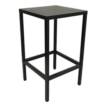 Table de bar d'extérieur carrée Cube 28" - Anthracite