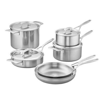 Batterie de cuisine en acier inoxydable dix pièces Industry
