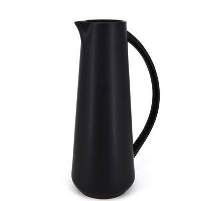 Pichet 1,5 L en grès - Noir mat