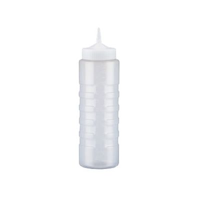 Bouteille à pression transparente Traex Color-Mate 24 oz - Bouchon vert