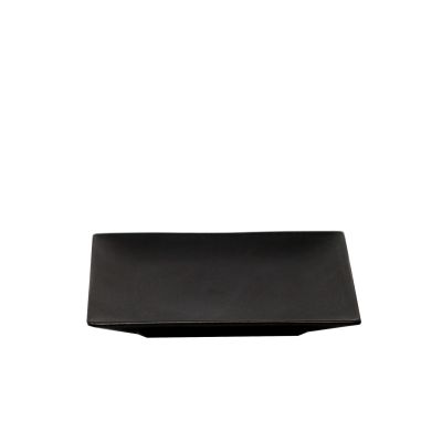 Assiette carrée 16 cm - Noir