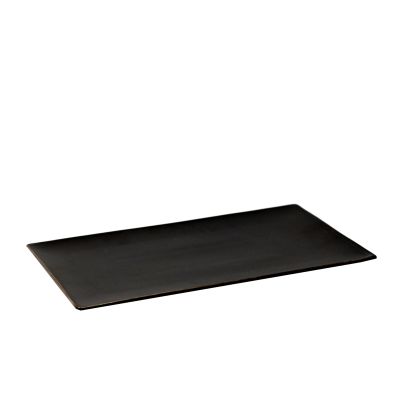 Assiette rectangulaire 13,75" x 8" - Noir