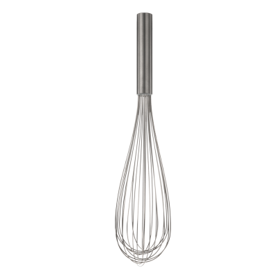 Fouet piano en acier inoxydable 16"