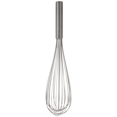 Fouet piano en acier inoxydable 18"