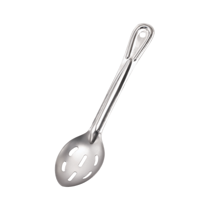 Cuillère de service en acier inoxydables à rainures 11"