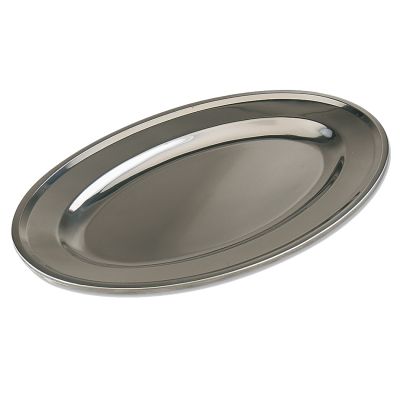 Plateau de service en acier inoxydable 16"