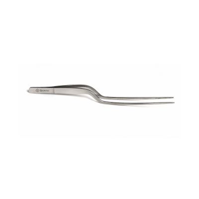 Pince de précision en acier inoxydable coudée 8"