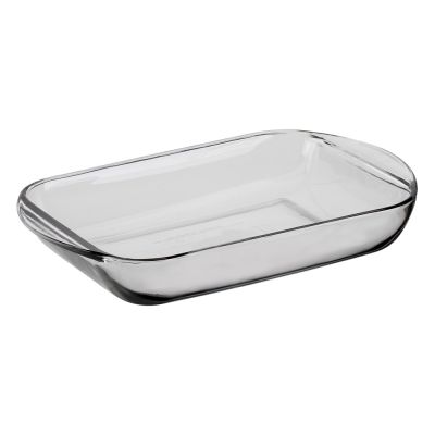 Plat de cuisson en verre rectangulaire 2 L