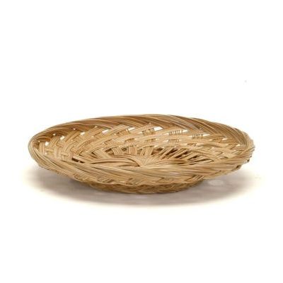 Panier tressé rond 12" - Naturel