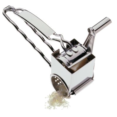 Râpe à manivelle en acier inoxydable 9"