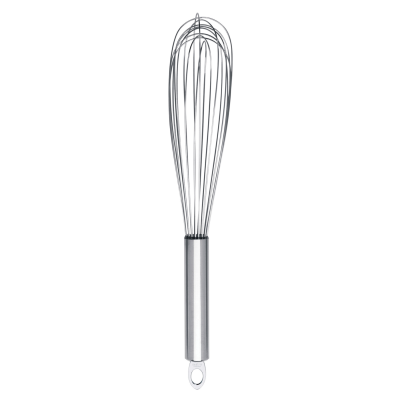 Fouet français en acier inoxydable 12"